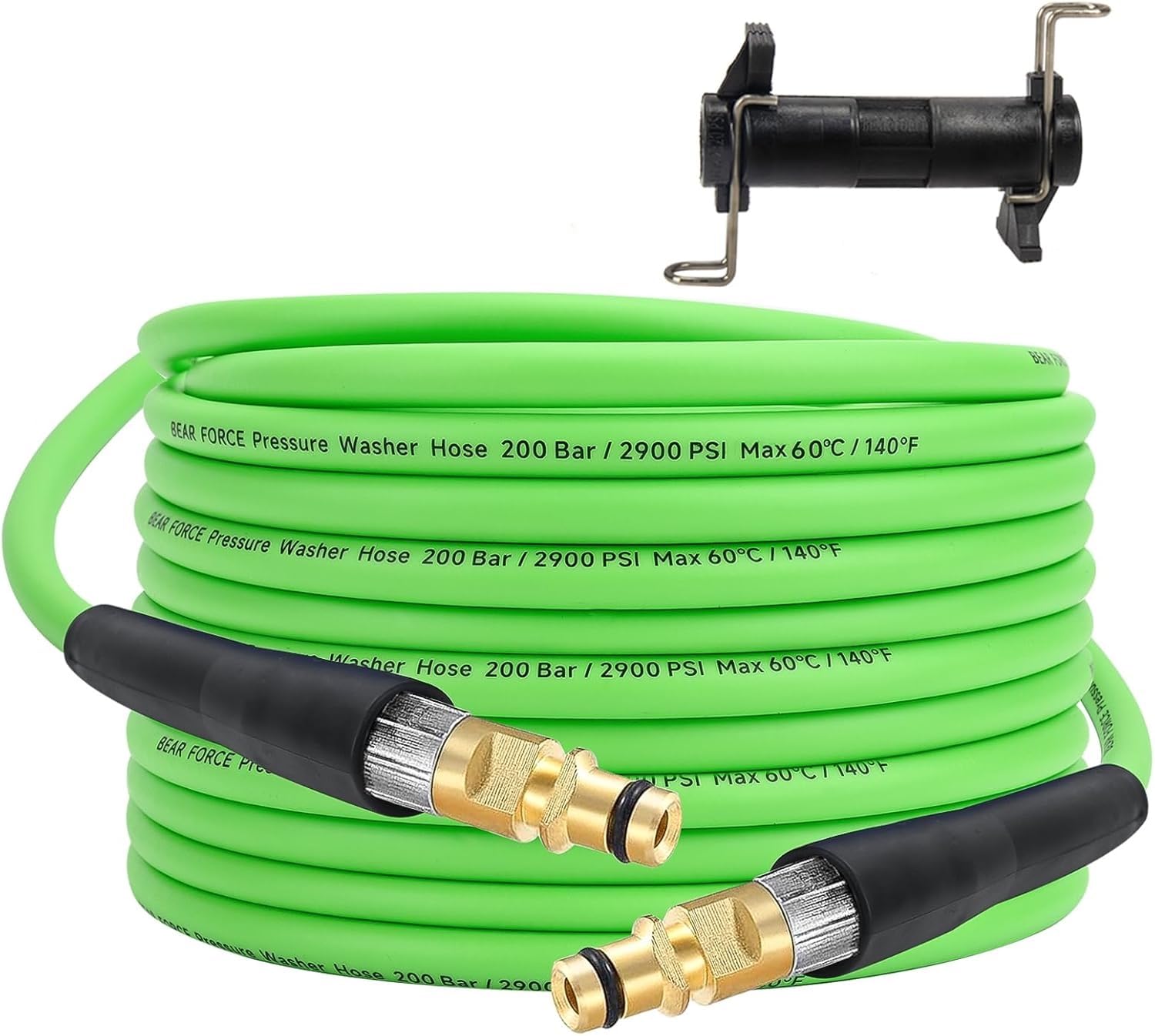 

[New for 2025: Ultra-Soft Kärcher Extension Hose] Compatible with Kärcher K2-K7 Pressure Washers (Green, 15m)