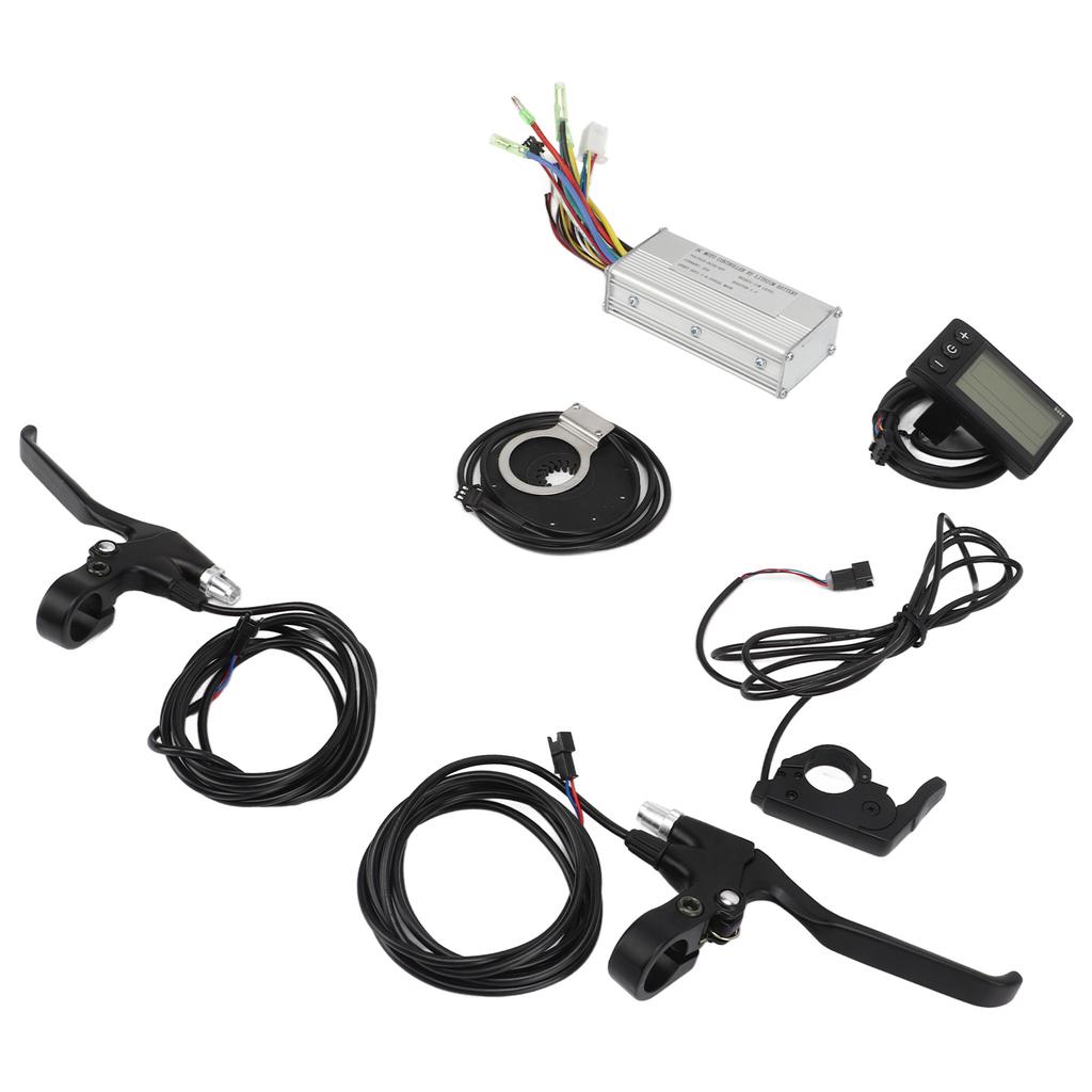 500W 22A DC 36V 48V Electric Bike Controller S866 Display Meter Thumb Throttle Brake Handle Set