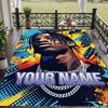 Custom Text Travis Scott Pattern Floor Rug Soft Indoor Carpet Mat Living Room Bedroom