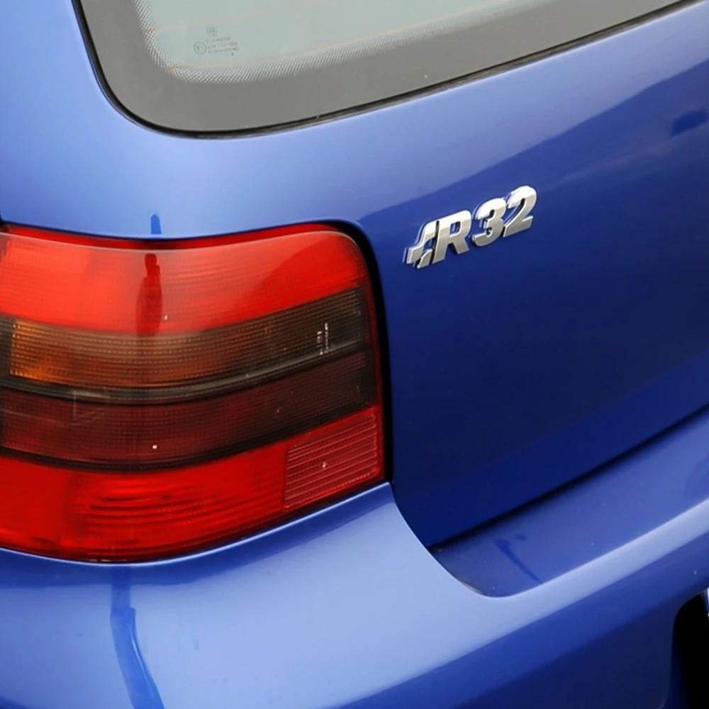 3D Metall R32 Logo Plakette Emblem Auto Aufkleber Für Golf Käfer CC EOS GTI Automobil Kofferraum Aufkleber Styling