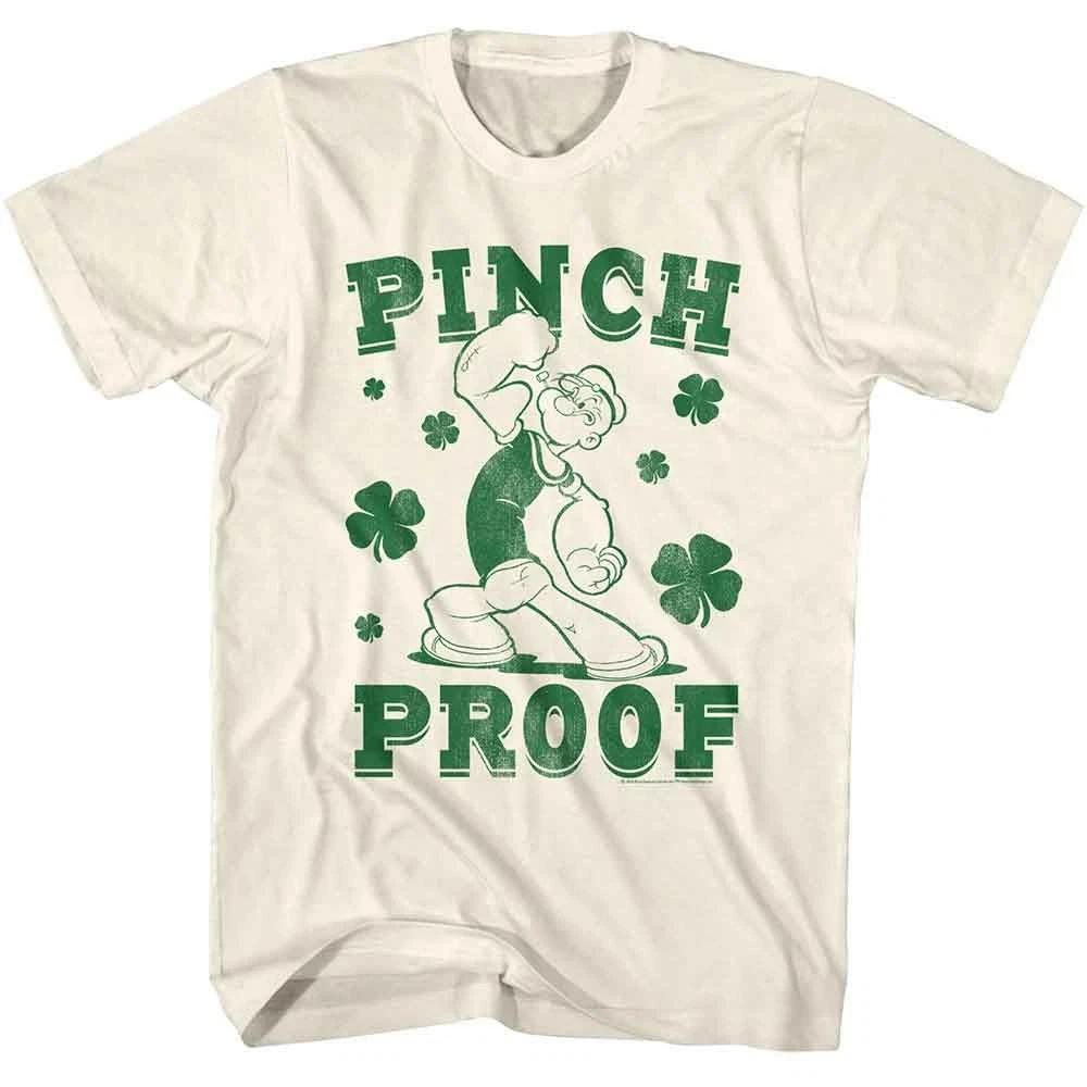 Popeye - Pinch Proof - American Classics - Solid Off-White Short Sleeve T- 140