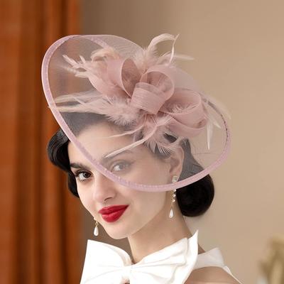 Mode Chapeau Fascinator à Fleurs Europe et États-Unis Maille Fête de Mariage Saison de Bal Accessoires pour Cheveux Ganchos Cabello Mujer
