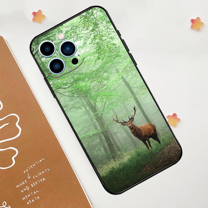 

Deer Phone Case For iPhone 17 Pro Max 11 14 15 16 Pro Max 12 13 mini 16 Plus 16e 17 Air Funda iPhone 17 Air