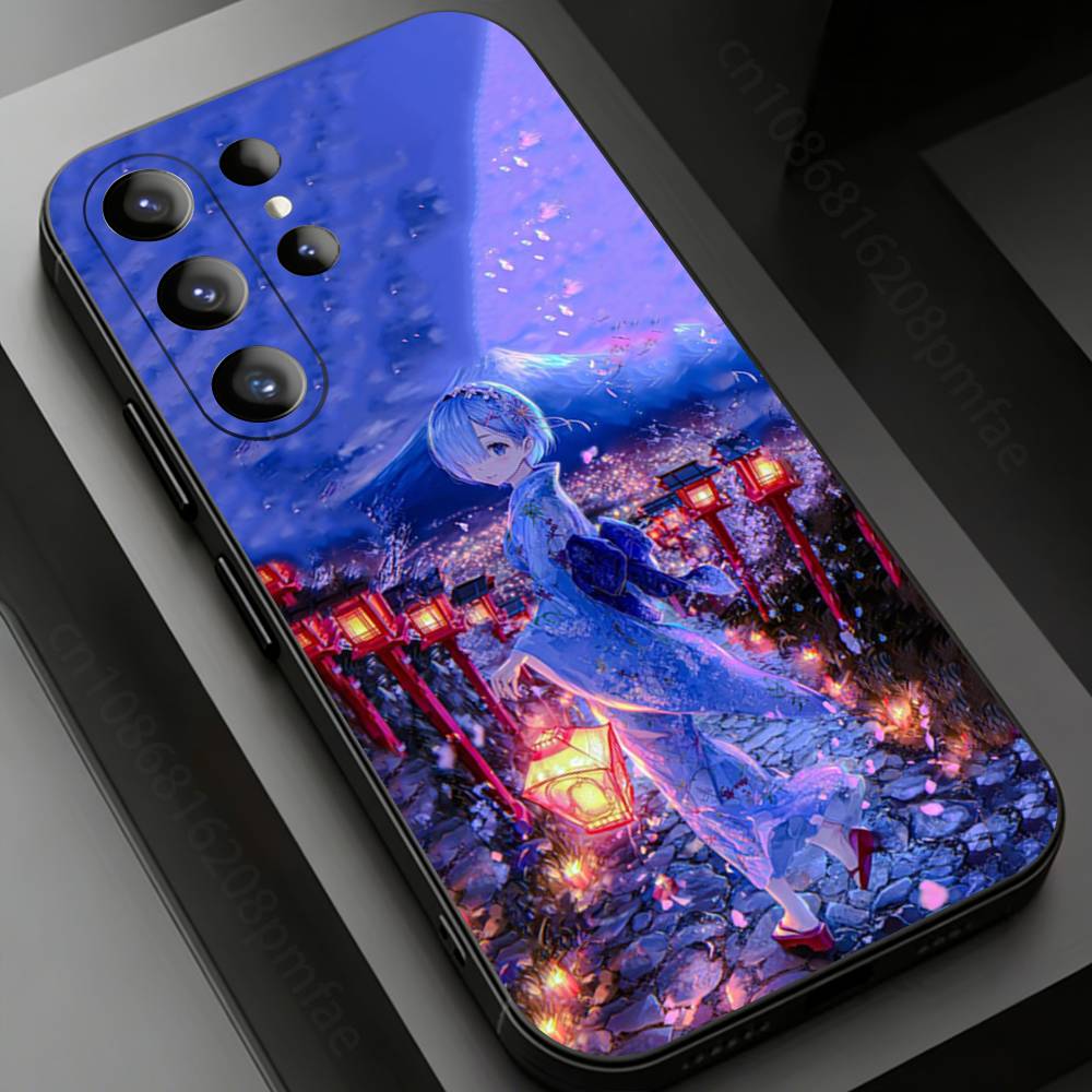 Japan Anime ReZERO Phone Case for Samsung Galaxy S24,25,26,23 22,21,S20 Plus Ultra FE Soft Fundas Cases