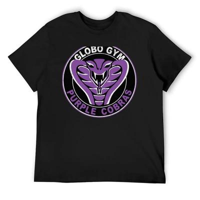 Globo Gym - Purple Cobras Vintage Logo T-Shirt Funny Meme T-shirts Customs Mens Graphic T-shirts Hip Hop