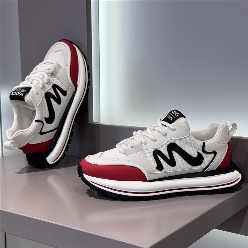 Novos sapatos casuais esportivos de malha respirável para primavera sapatos de pai pequeno ysd