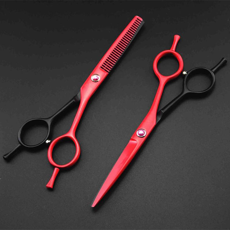 Professional 5.5 '' Two-Tailed Hair Cutting Scissors Haircut Thinning Barber Haircutting Shears Hairdresser Scissors