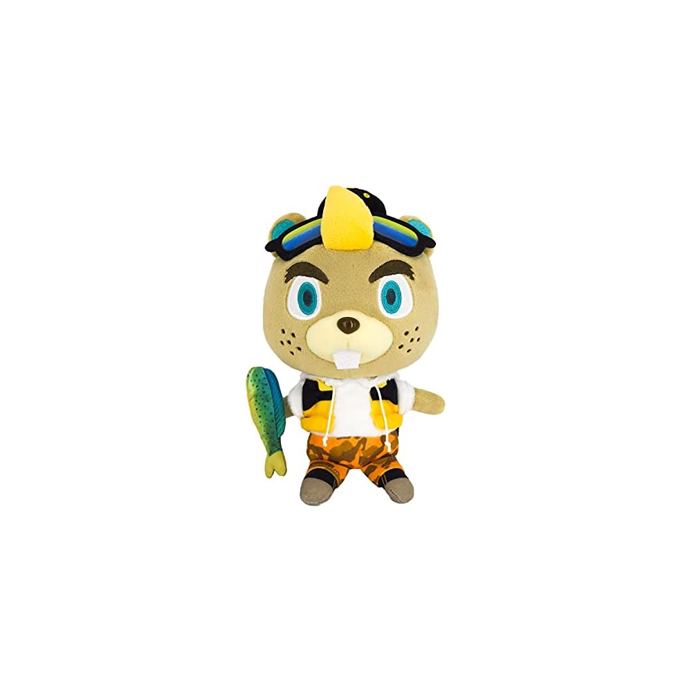 San-ei Trading Animal Crossing All Star Collection Justin Plush Toy 12cm x 13cm x 20.5cm