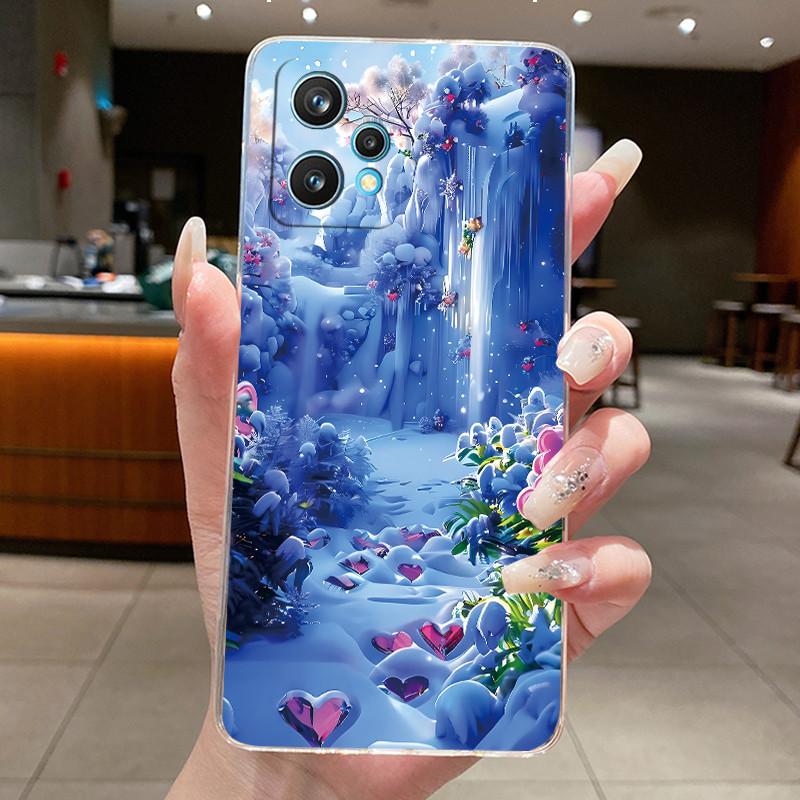 Casing For Realme 9 4G Case Aesthetic Fashion Cute Cat Soft Silicone Transparent TPU Cover For Realme9 RMX3521 Phone Case Bumper