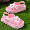 Mädchen Sandalen Neue Mode Niedliche Blume Prinzessin Schuhe Hundert Bequeme Strandschuhe Sandalen