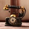 Vintage Resin Telephone Model Miniature Craft Photography Props Bar Live City Fashion Home Decor
