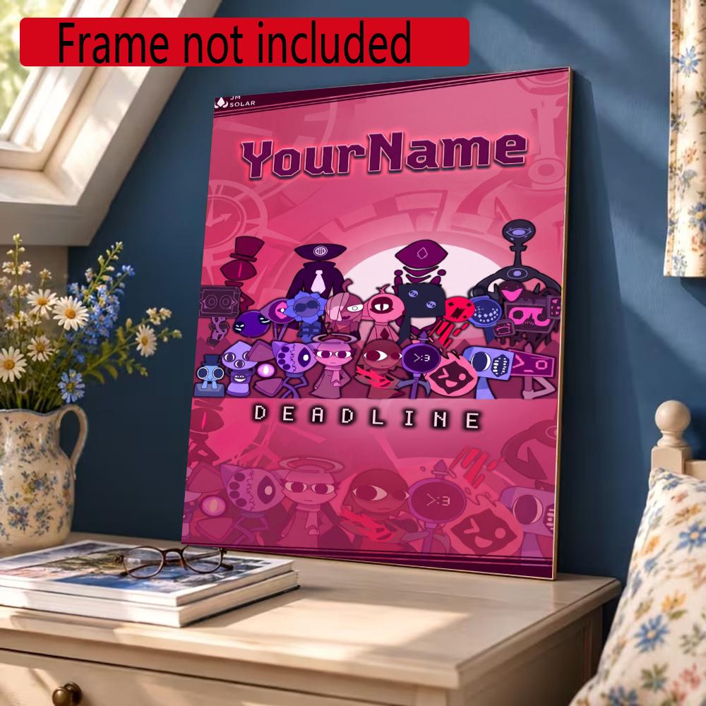 Incredibox Customize Your Name Diamond Painting Round Diamond Diy Frameless Holiday Artwork Suitable For Home Office Wall Decoration