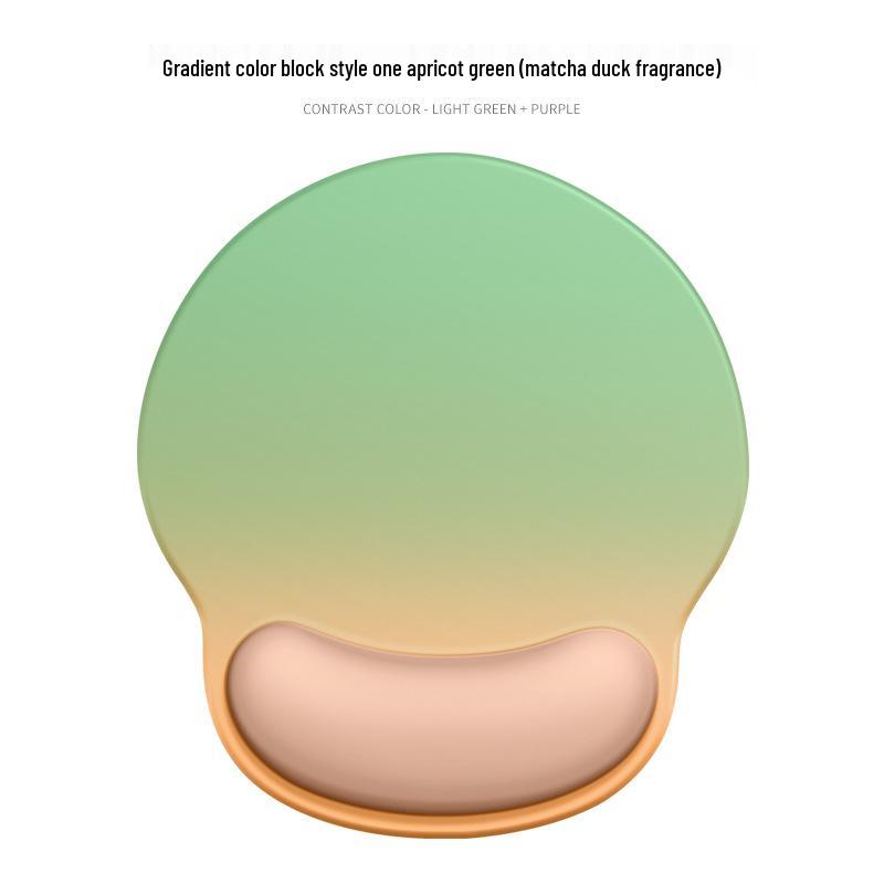 Gradient Mouse Pad with Silicone Wrist Support - Non-Slip Hand Rest for Girls