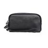 Top Layer Cowhide Women's Clutch: Genuine Leather Long Wallet with Three-Layer Zipper, Large Capacity, Wrist Strap.