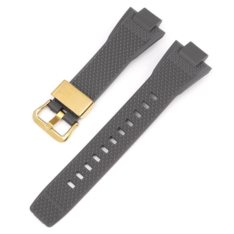 Watch Accessories For Casio G-SHOCK GST-B400 Series Resin Strap Men's Sports Waterproof Rubber Replacement Watchband Bracelet