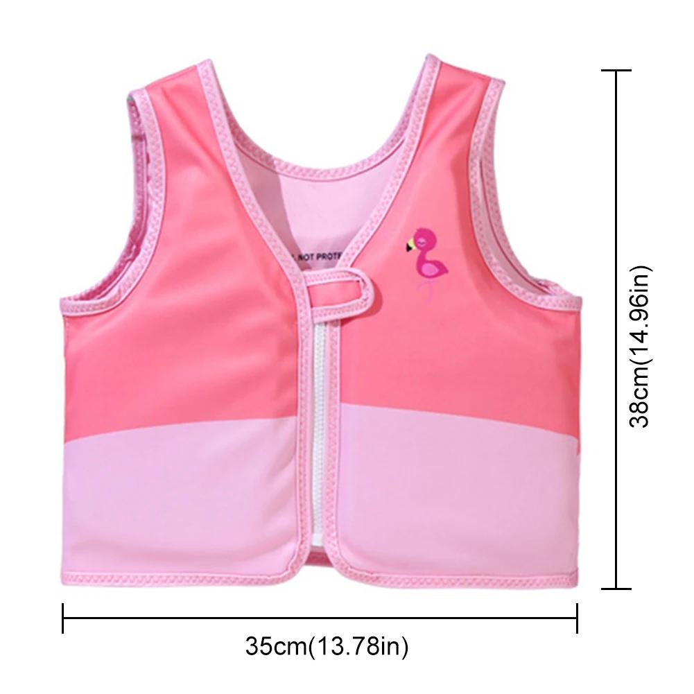 Summer Baby Swimsuit Sun Protection Vest Unisex Children's Swimming Aid Buoyancy Vest Floatation Jackets for Ages 2-6 Kids