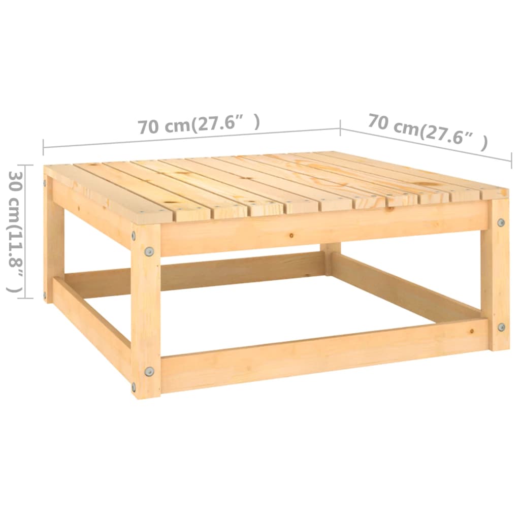 4 Piece Garden Lounge Set with Cushions Solid Pine Wood