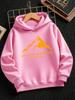 Boys' warm winter hoodie, TZ3 print - casual outdoor sports sweatshirt, regular fit, a Christmas gift for children.