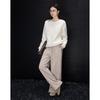 Demana Women's Winter 350G Aolai Velvet Loose Fit Embroidered Sweatshirt