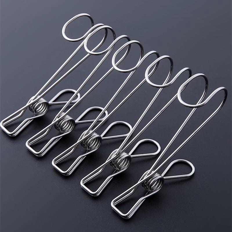 Clips De Acero Inoxidable Multifuncionales Para Colgar Ropa Y Organizar Artículos Del Hogar