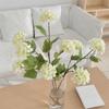 Real Touch Silk Hydrangea Flowers 3 Heads Fake Plants Artificial Hydrangea Flowers  Home Room Decor