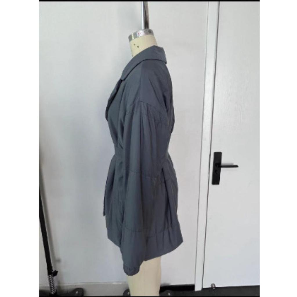 Winter New Thickened Lapel Waist-Tight Cotton Coat Women Slim Fit Solid Color Warm Padded Jacket Outerwear