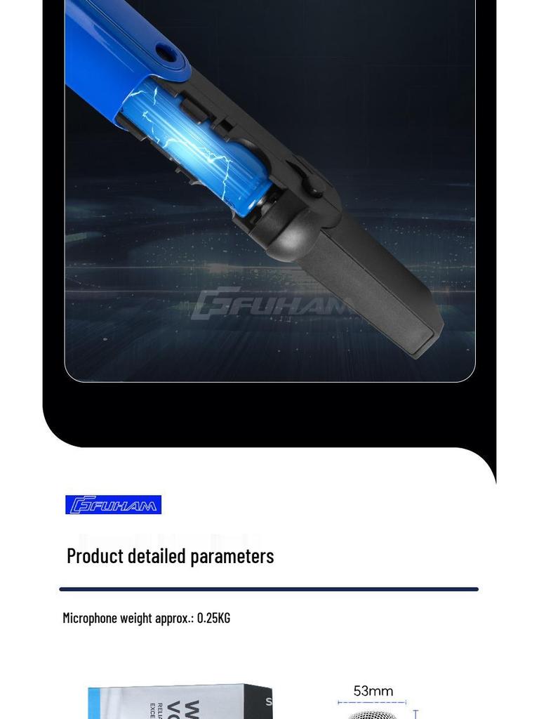 New Dual Wireless Microphone for Home, KTV, Stage, Live Streaming with Anti-Howling Noise Reduction and Sound Card Compatibility