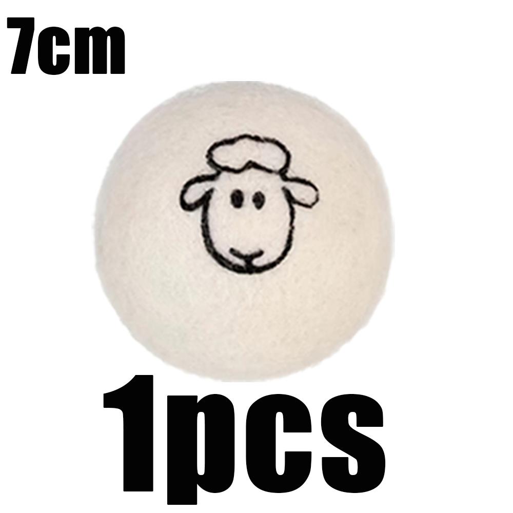 1-12Pcs Wool Dryer Balls 5/7cm Reusable Natural Fabric Softener  Home Wrinkle Reducer Washing Machine Cleaning Supplies Gadget