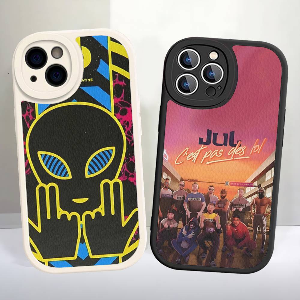Rapper J-JuL C'est Pas Des Lol Phone Case For IPhone 16 15 14 13 12 11 Pro Max Plus Soft Leather Cover