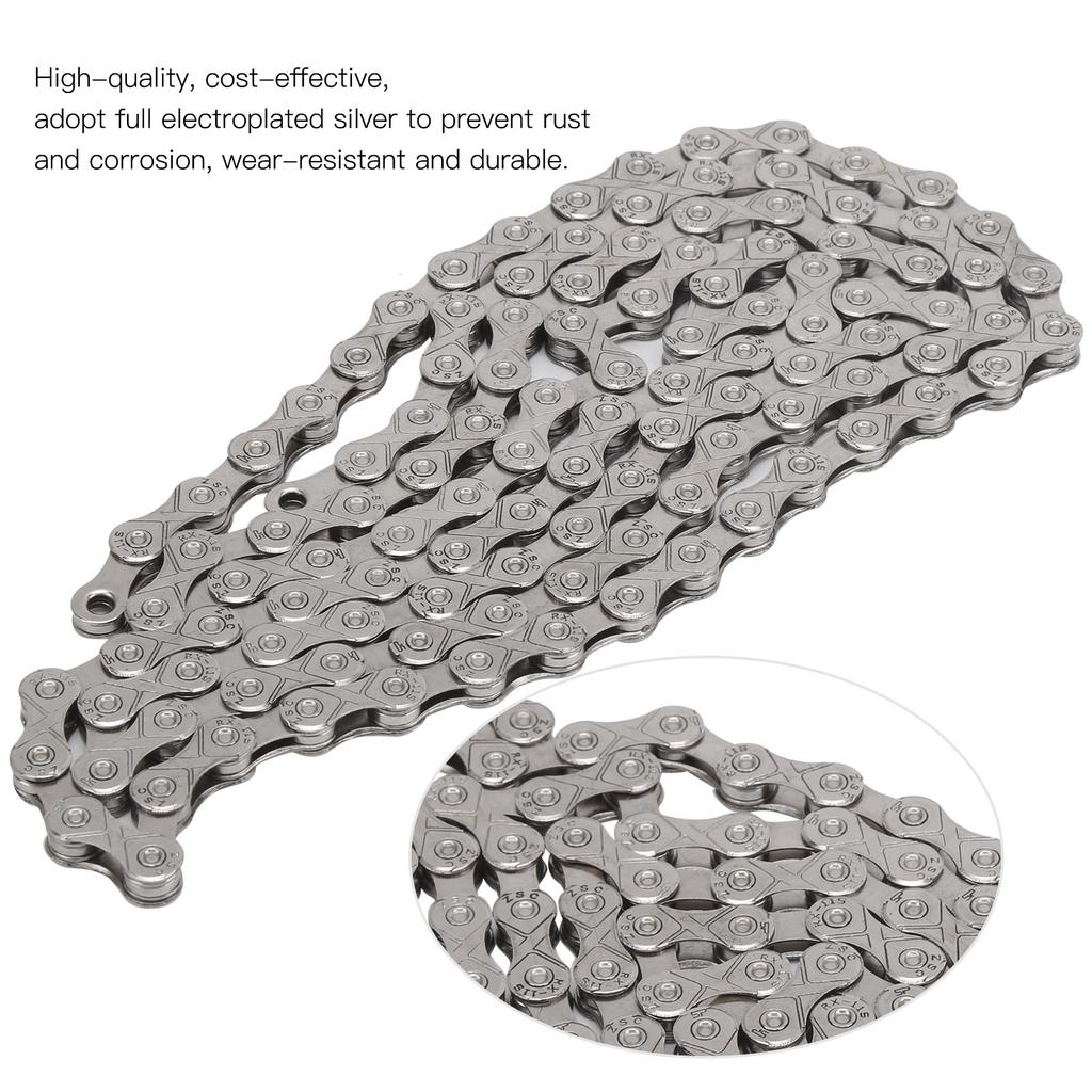 Metal Bike Chain 11 Speed Change Lightweight Cycling Accessory for Mountain Folding Bike