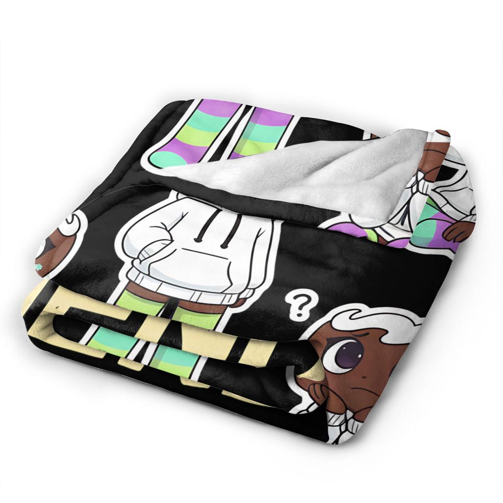 Cosmo Friends Dandys World Flannel Throw Blanket Catoon Blanket for Bed Bedroom Super Warm Quilt