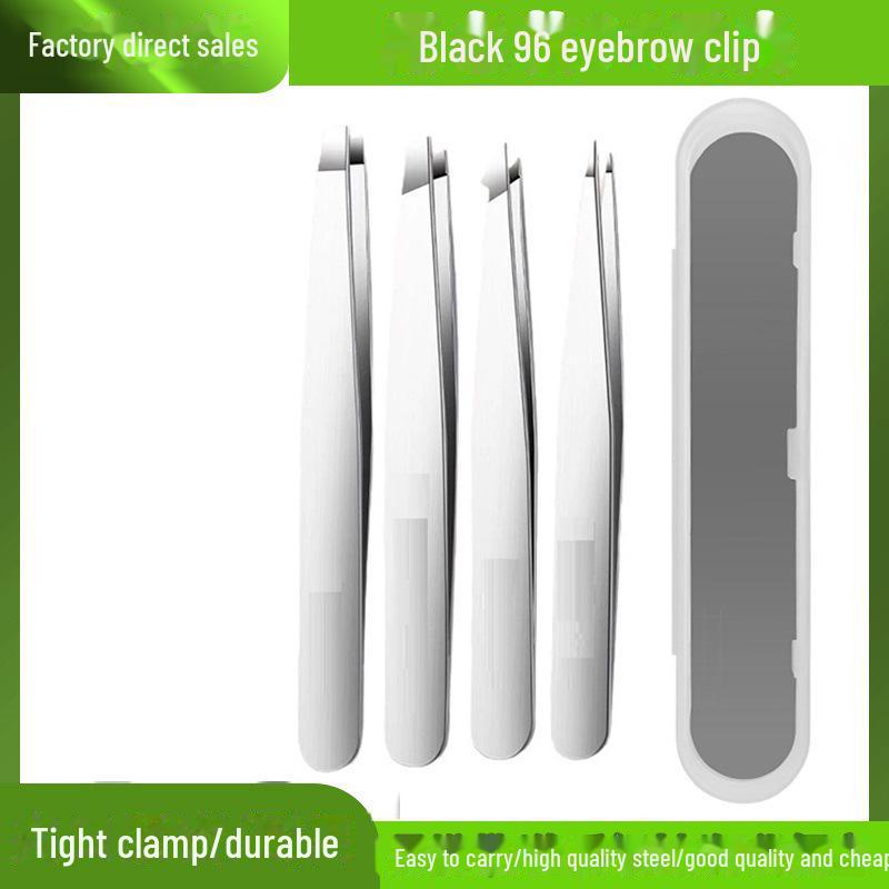 Pince à épiler de précision 96 pièces pour sourcils, barbe, cils et épilation - Outil unisexe