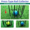 Large Capacity Tennis Balls Collector Ergonomic Handle Tennis Ball Hopper  Tennis Accessories