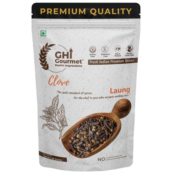 GOURMET HEALTH IMPRESSIONS Гвоздика целая, высший сорт (Лаунг) 50 г - Богатый аромат, Собран вручную, Без ГМО | GHI Foods | GHI SPICES 100GM