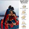 1pc Wonder Woman Flannel Throw Blanket - HD Printed Lightweight Soft Warm All-Season Blanket for Sofa, Bed, Travel, Camping 130