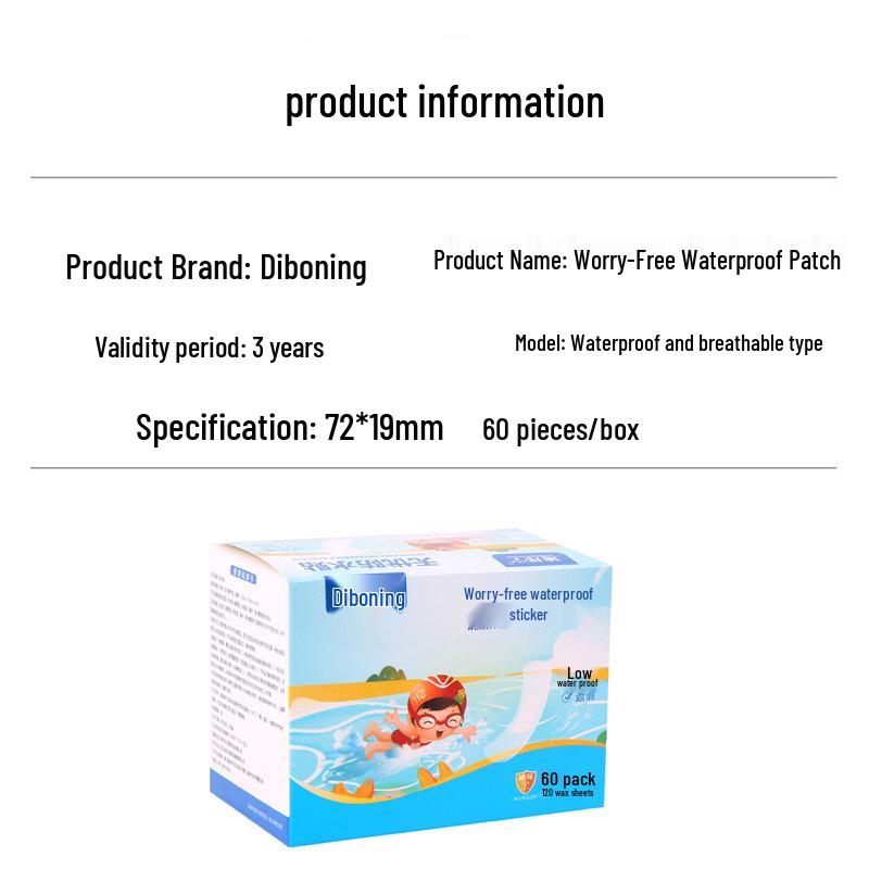 Waterproof Anti-Blister Bath Stickers for Kids – Disposable, Transparent, and Breathable