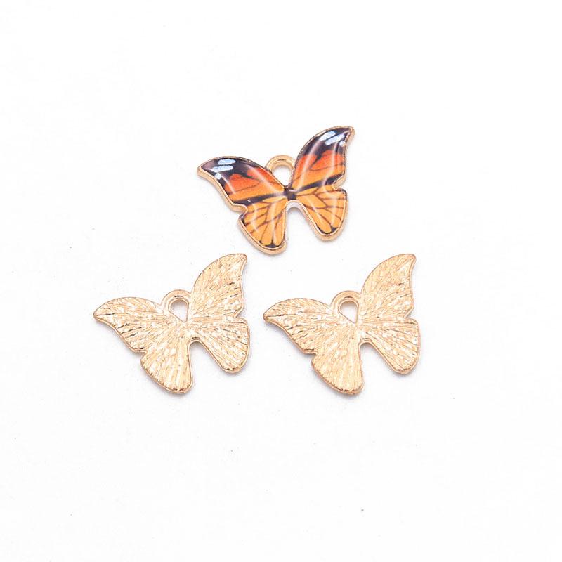 Colorful Enamel Butterfly Pendants - 15 Colors, 2 Styles for DIY Necklaces & Bracelets