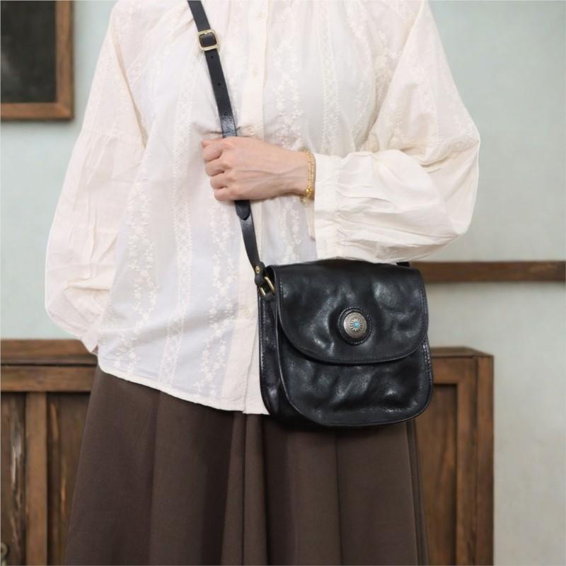 Johnature Genuine Leather Handmade Saddle Bag High-quality Cowhide Large Capacity Vintage Shoulder Crossbody Bag