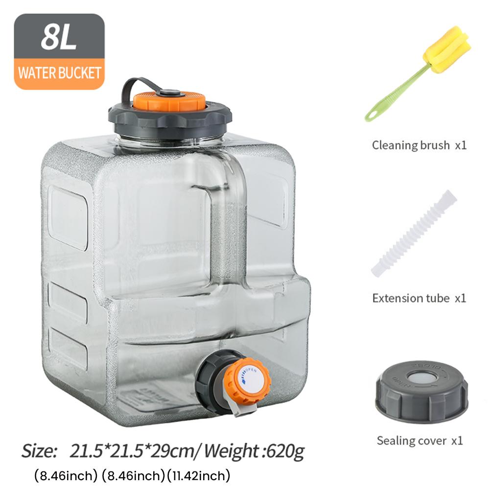 

8L /12L Camping Water Jug with Spigot Water Container Portable Emergency Water Storage for Camping Outdoor Hiking