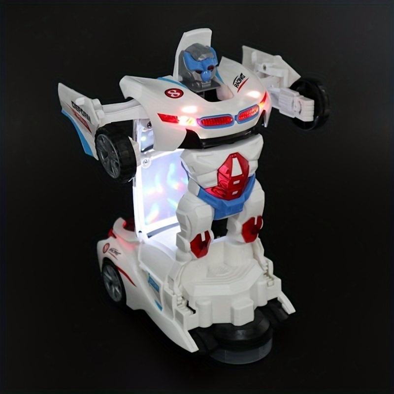 Automatic Deformation Robot Car Toy Car, Will Be A Robot Car, Automatic Universal Avoid Obstacles With Lights And Music
