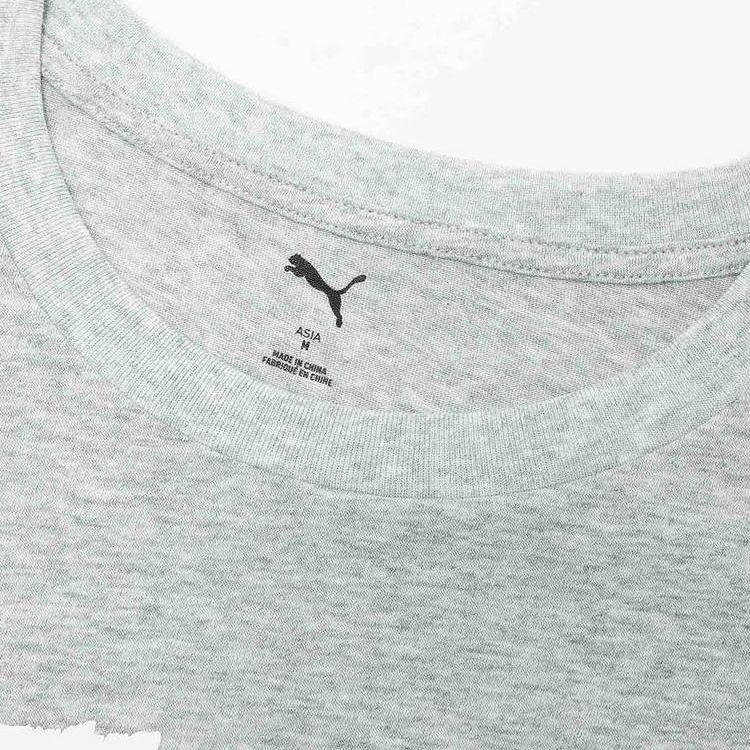 PUMA T Shirts Men's Gray Crew Neck Moderate 676696-04