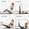 6 Tube Elastic Yoga Pedal Puller Resistance Band Multi Function Tension Rope Fitness Bands 6-Tube Elastic For Abdomen Waist Arm