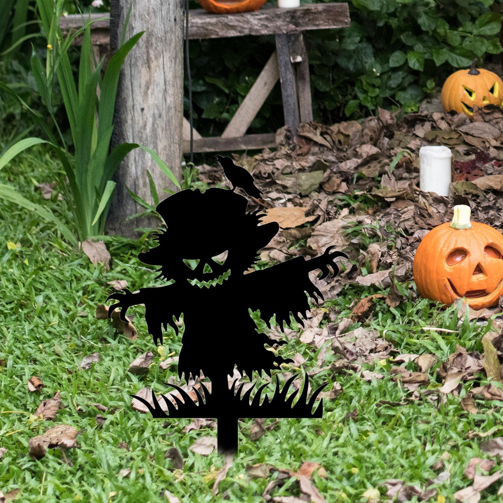 

Садовый кол Пугало Хэллоуин Украшение Железо Жуткий Ужас Рустик Сад Страшный Силуэт для