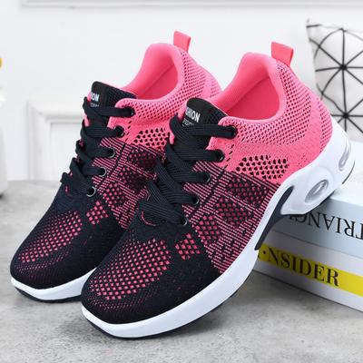 Buty damskie, buty casualowe na wiosnę i jesień, oddychające lekkie buty, sznurowane buty sportowe Air Cushion