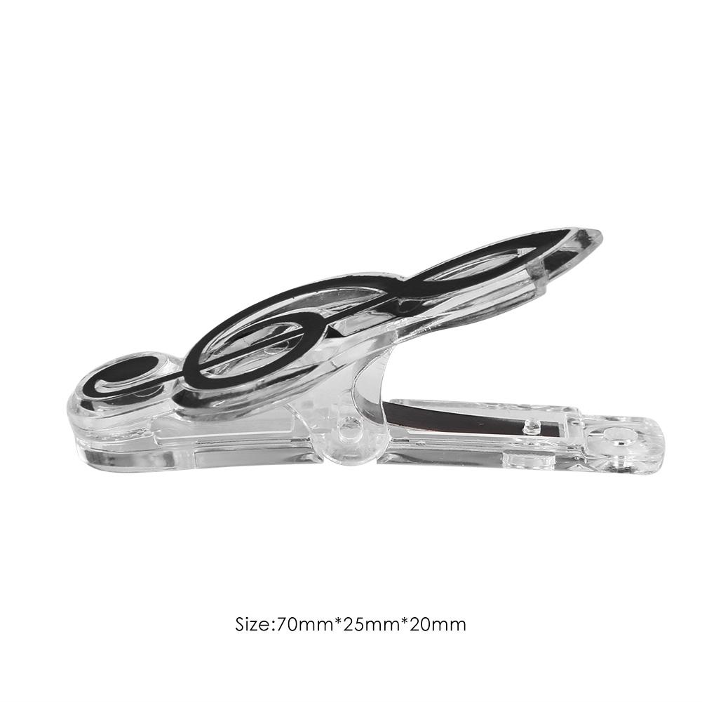 10Pcs Plastic Creative Music Paper Clips Musical Notes Paper Clip Holder Clamps Bookmark Office School Stationary Students Gifts