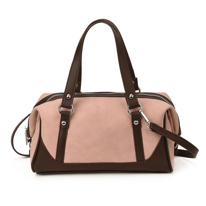 Casual Large Capaci Suede Bag Women New  Retro Brown Commuter Shoulder Bag Pillow Bag Purses and Handbags