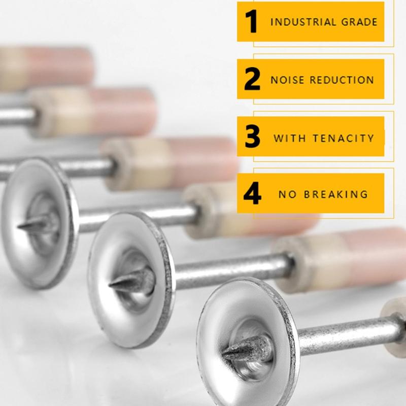 100 Stück Stahldorn für Deckendekoration PoPing Nieten Flansch Blindnieten Blindnieten für Holzbearbeitung