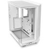 Mid-Tower Case - NZXT - CC-H61FW-R1 - H6 Flow RGB - Dual Chamber - RGB Fans Included - White
