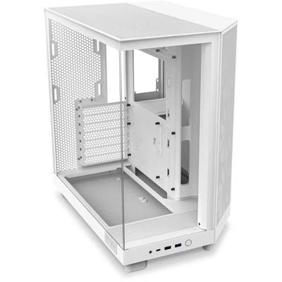 Boitier moyen-tour - NZXT - CC-H61FW-R1 - H6 Flow RGB - Double chambre - Ventilateurs RGB inclus - Blanc
