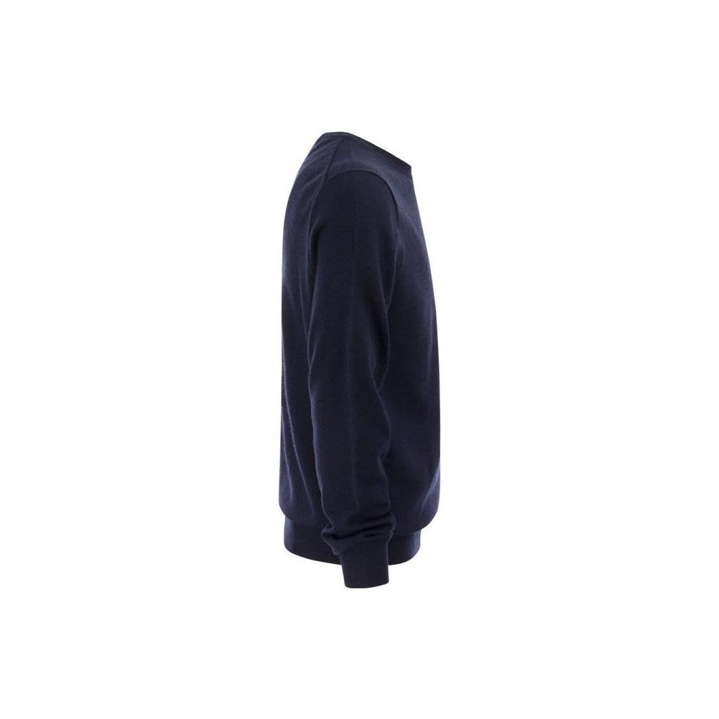 Polo Ralph Lauren FW22 Solid Logo Embroidered Crew Neck Sweater Men sweater Blue 710876846-003